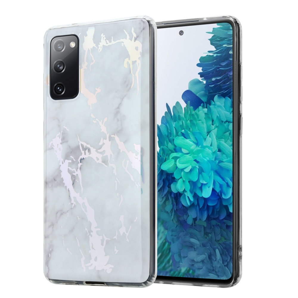 ShieldCase® ShieldCase Metallic White Marble Samsung S20 FE Hülle ShieldCase® ShieldCase Metallic White Marble Samsung S20 FE Hülle