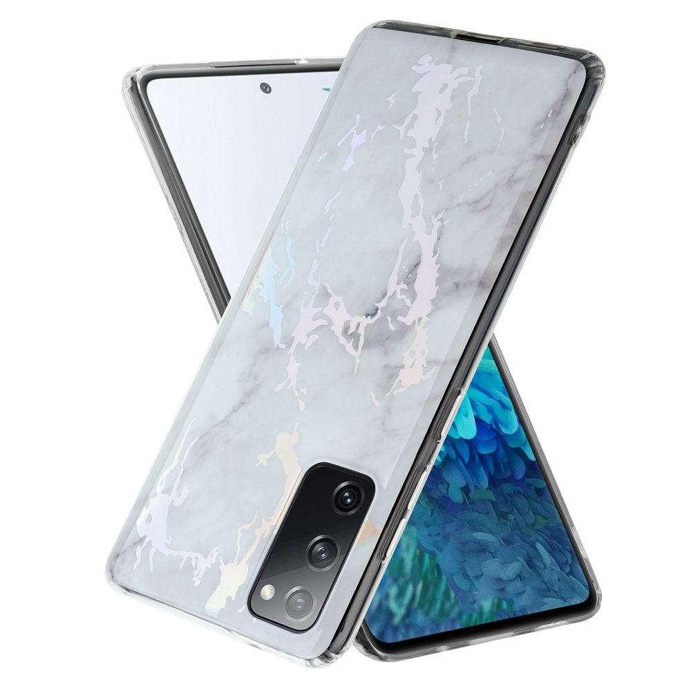 ShieldCase® ShieldCase Metallic White Marble Samsung S20 FE Hülle ShieldCase® ShieldCase Metallic White Marble Samsung S20 FE Hülle