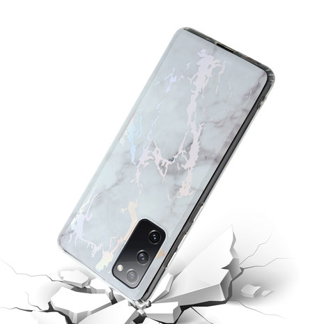 ShieldCase® ShieldCase Metallic White Marble Samsung S20 FE Hülle ShieldCase® ShieldCase Metallic White Marble Samsung S20 FE Hülle