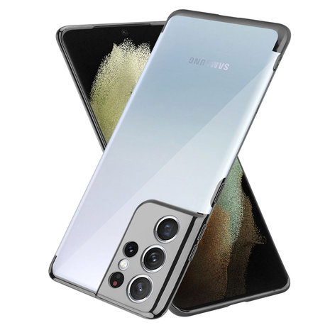 ShieldCase® ShieldCase Samsung Galaxy S21 Ultra Metallic Bumper Hülle (Schwarz)