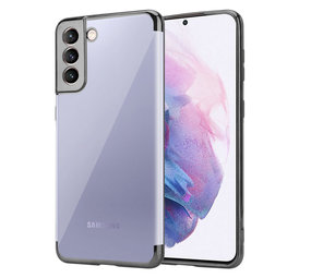 ShieldCase® Samsung Galaxy S21 Plus Metallic Bumper Hülle (Schwarz)