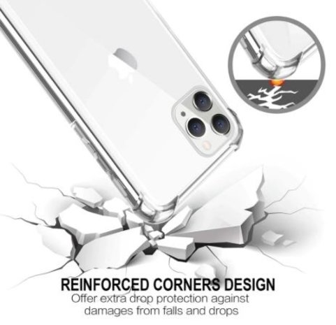 Ceezs Ceezs Shockproof TPU Hülle mit Kameraschutz iPhone 11 Pro Max (Transparent)  Ceezs Ceezs Shockproof TPU Hülle mit Kameraschutz iPhone 11 Pro Max (Transparent)