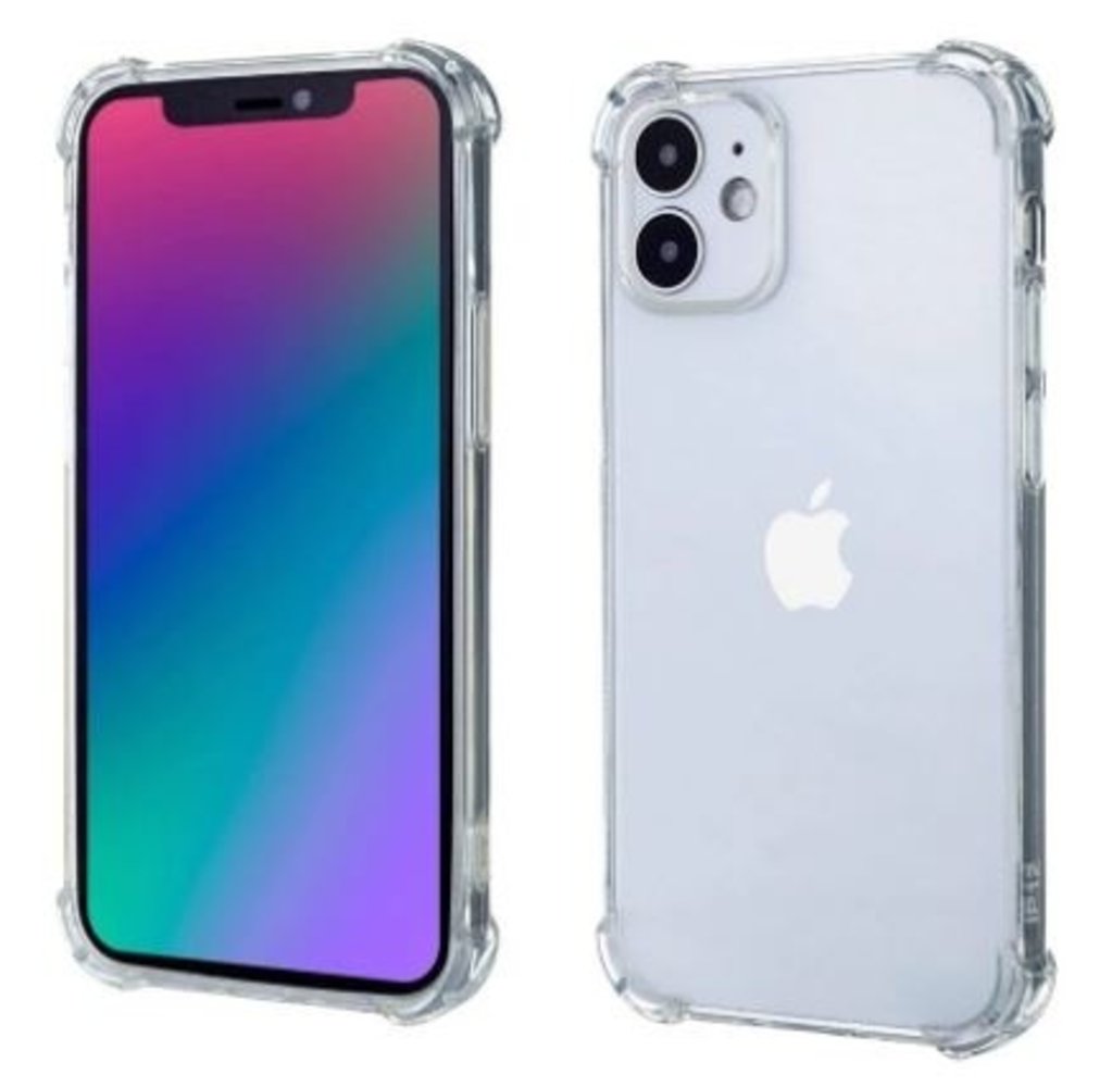 Ceezs Ceezs Shockproof TPU Hülle mit Kameraschutz iPhone 12 (Transparent)  Ceezs Ceezs Shockproof TPU Hülle mit Kameraschutz iPhone 12 (Transparent)