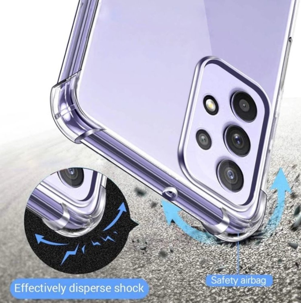 Ceezs Ceezs Stoßfestes TPU-Case mit Kameraschutz Samsung Galaxy A52 (Transparent) Ceezs Ceezs Stoßfestes TPU-Case mit Kameraschutz Samsung Galaxy A52 (Transparent)