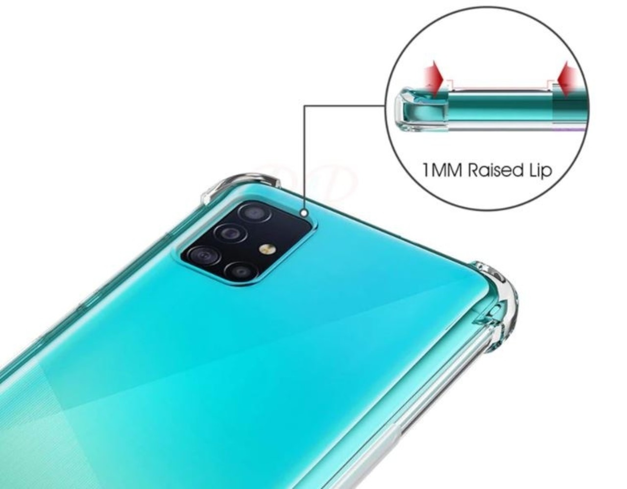 Ceezs Ceezs Stoßfestes TPU-Case mit Kameraschutz Samsung Galaxy A71 (Transparent)  Ceezs Ceezs Stoßfestes TPU-Case mit Kameraschutz Samsung Galaxy A71 (Transparent)