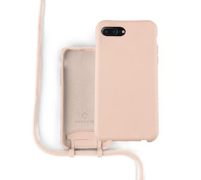 Coverzs Silikonhülle mit Band iPhone 7/8 Plus (Rosa) Coverzs Silikonhülle mit Band iPhone 7/8 Plus (Rosa)