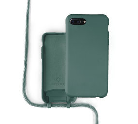 Coverzs Silikonhülle mit Band iPhone 7/8 Plus (Dunkelgrün) Coverzs Silikonhülle mit Band iPhone 7/8 Plus (Dunkelgrün)