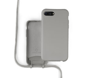 Coverzs Silikonhülle mit Band iPhone 7/8 Plus (Grau) Coverzs Silikonhülle mit Band iPhone 7/8 Plus (Grau)