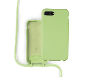 Coverzs Silikonhülle mit Band iPhone 7/8 Plus (Hellgrün) Coverzs Silikonhülle mit Band iPhone 7/8 Plus (Hellgrün)