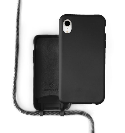 Coverzs Coverzs Silikonhülle mit Band iPhone Xr (Schwarz) Coverzs Coverzs Silikonhülle mit Band iPhone Xr (Schwarz)