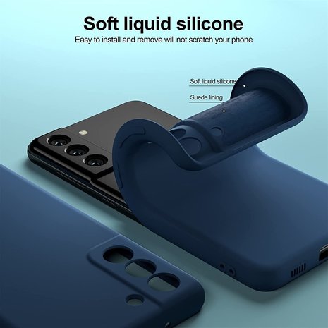 ShieldCase® ShieldCase Samsung Galaxy S21 FE Hülle Silikon (Blau) ShieldCase® ShieldCase Samsung Galaxy S21 FE Hülle Silikon (Blau)