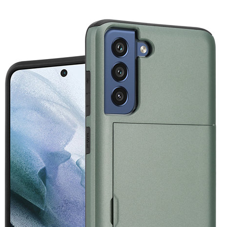 ShieldCase® ShieldCase Kartenetui mit Schieber Samsung Galaxy S21 FE (Grün) ShieldCase® ShieldCase Kartenetui mit Schieber Samsung Galaxy S21 FE (Grün)