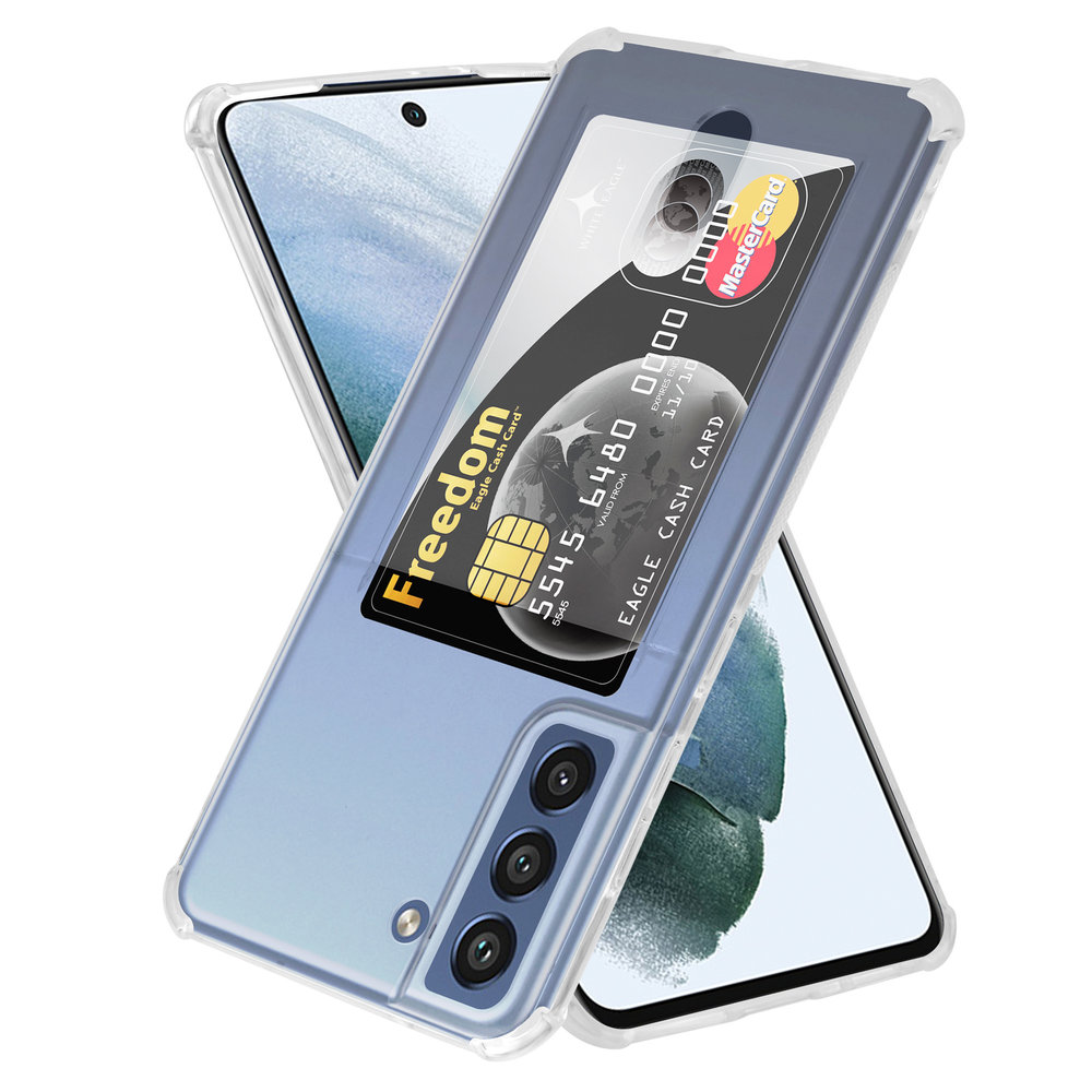 ShieldCase® ShieldCase Samsung Galaxy S21 FE Shock Hülle mit Kartenfach
