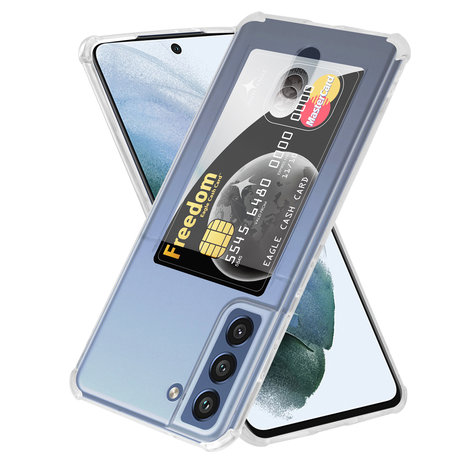 ShieldCase® ShieldCase Samsung Galaxy S21 FE Shock Hülle mit Kartenfach