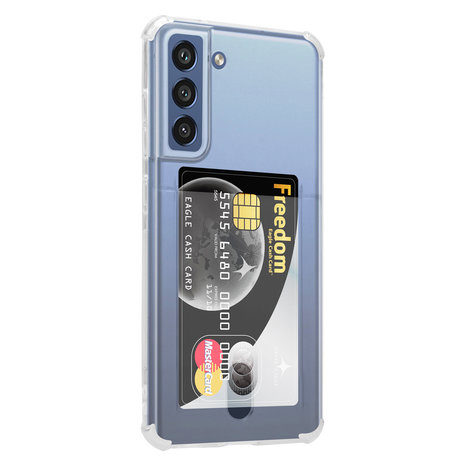 ShieldCase® ShieldCase Samsung Galaxy S21 FE Shock Hülle mit Kartenfach