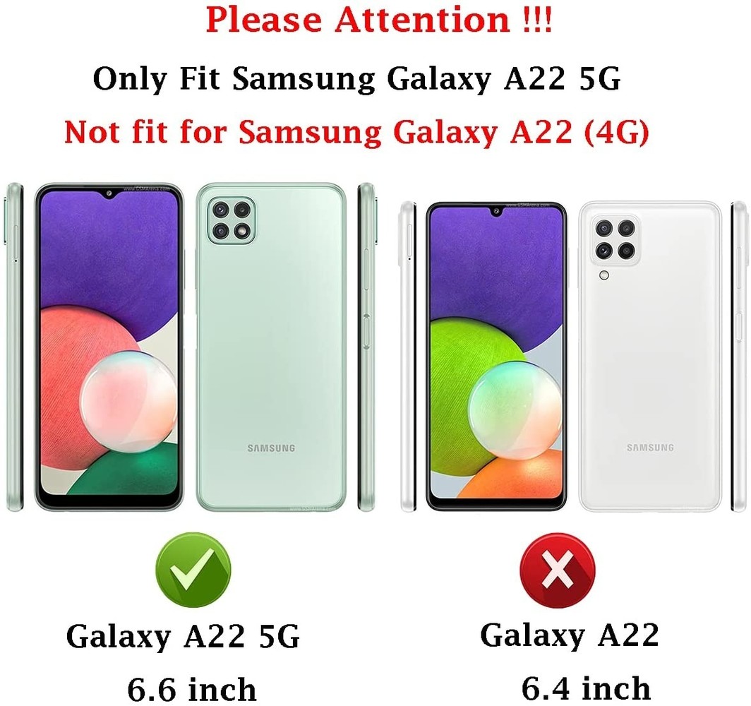 Samsung Galaxy A22 5G Hülle Silikon (Schwarz) 