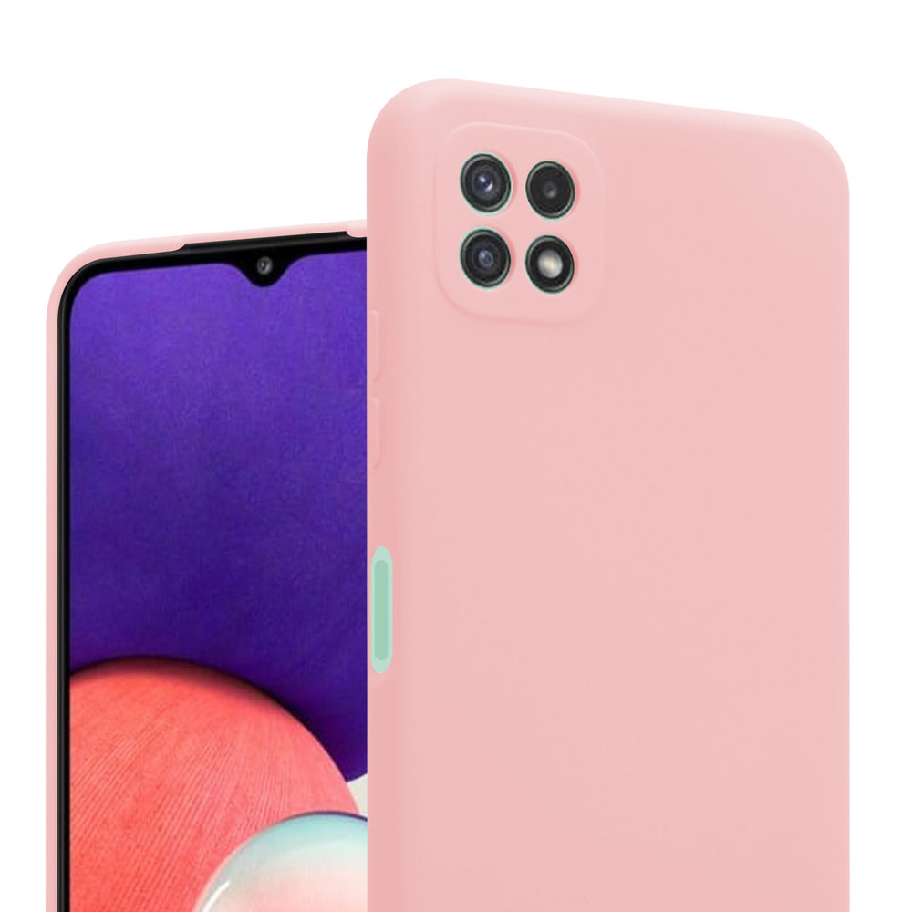 ShieldCase® ShieldCase Samsung Galaxy A22 5G Hülle Silikon (Rosa)