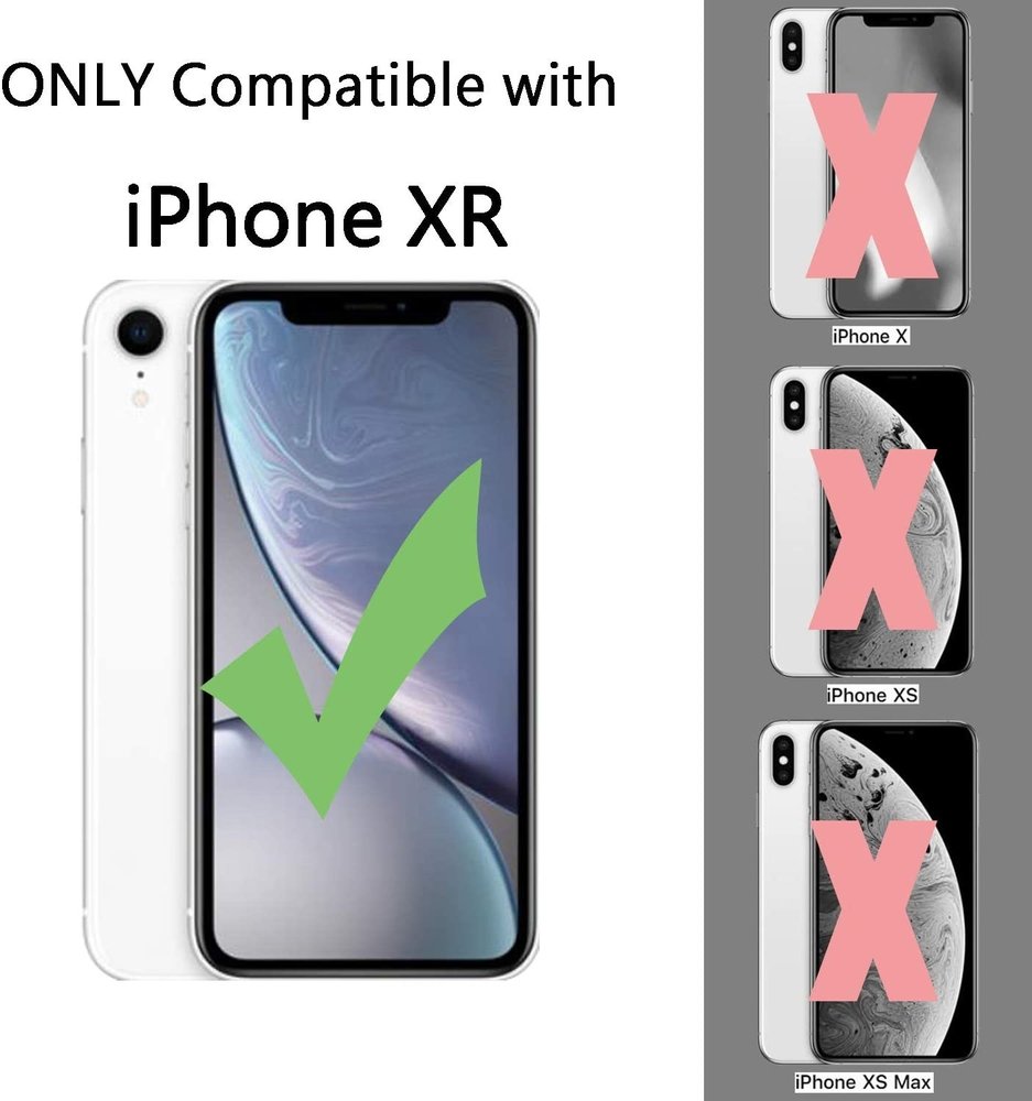 Coverzs Coverzs iPhone Xr Bookcase Hülle (Schwarz) Coverzs Coverzs iPhone Xr Bookcase Hülle (Schwarz)