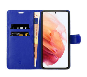 Coverzs Samsung Galaxy S21 Bookcase Hülle (Blau)