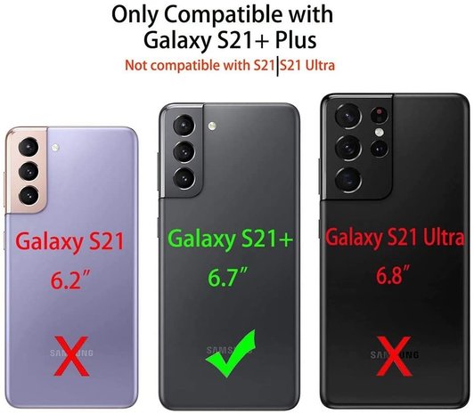 Coverzs Coverzs Samsung Galaxy S21 Plus Bookcase Hülle (Schwarz) Coverzs Coverzs Samsung Galaxy S21 Plus Bookcase Hülle (Schwarz)