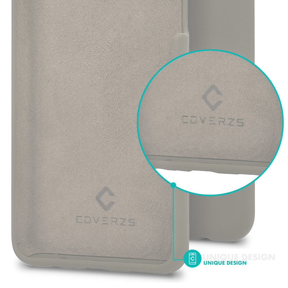 Coverzs Coverzs Luxus Liquid Silikon Case iPhone 12 (Grau) Coverzs Coverzs Luxus Liquid Silikon Case iPhone 12 (Grau)