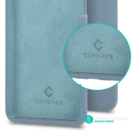 Coverzs Coverzs Luxus Liquid Silikon Case iPhone 12 Pro (Hellblau) Coverzs Coverzs Luxus Liquid Silikon Case iPhone 12 Pro (Hellblau)