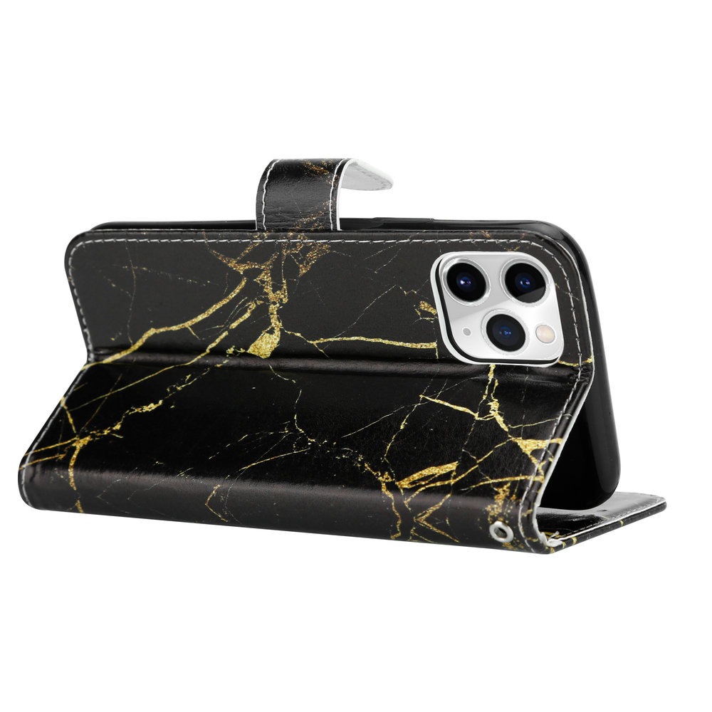 ShieldCase® ShieldCase Amazing Black Marble iPhone 11 Pro Bookcase ShieldCase® ShieldCase Amazing Black Marble iPhone 11 Pro Bookcase