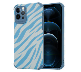 ShieldCase® Blue Zebra iPhone 12 Pro Hülle
