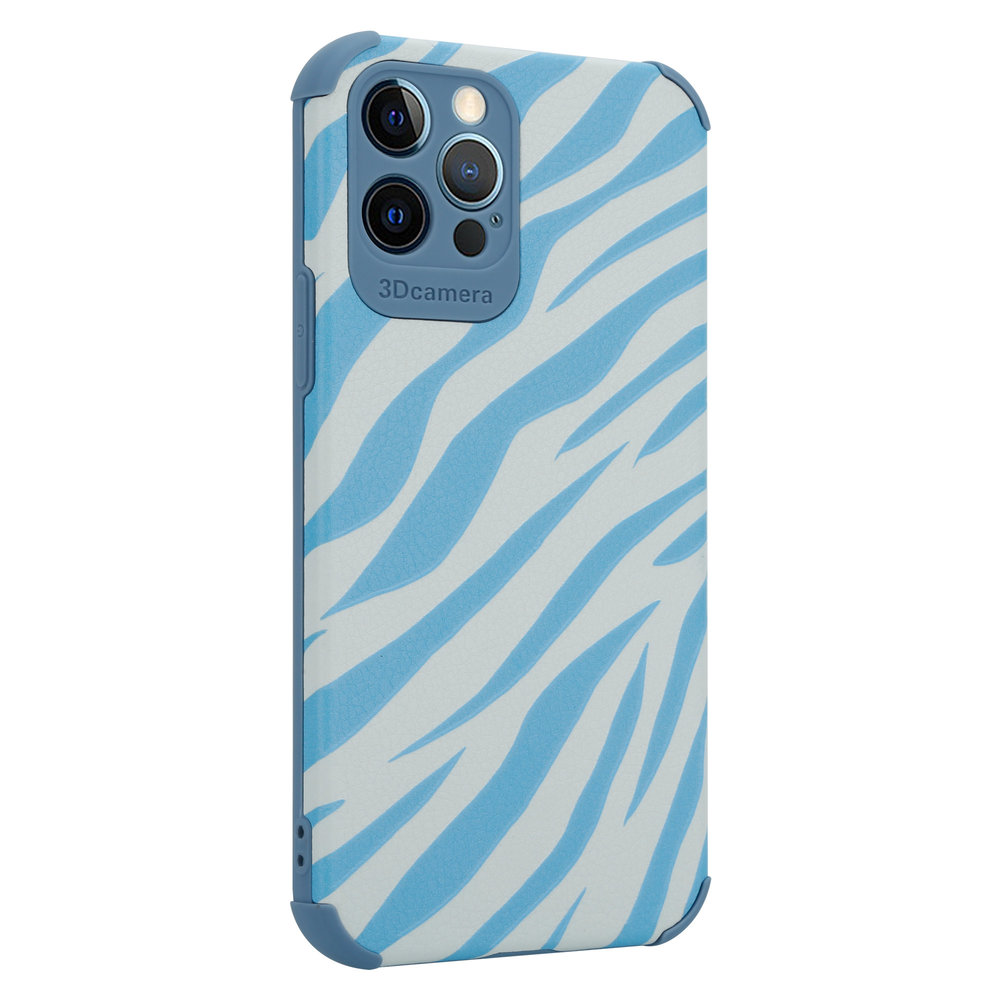 ShieldCase® ShieldCase Blue Zebra iPhone 12 Pro Hülle ShieldCase® ShieldCase Blue Zebra iPhone 12 Pro Hülle