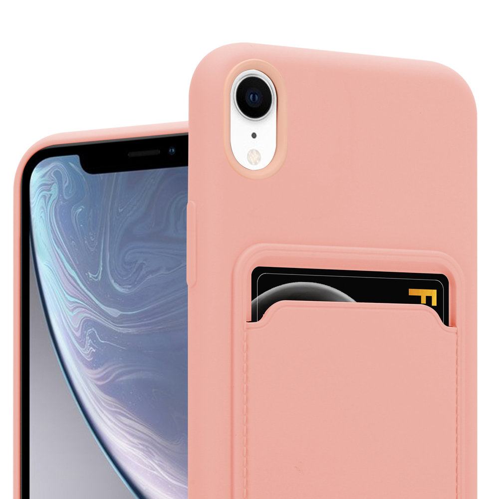 ShieldCase® ShieldCase iPhone Xr Silikonhülle mit Kartenfach (Rosa) ShieldCase® ShieldCase iPhone Xr Silikonhülle mit Kartenfach (Rosa)