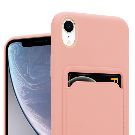 ShieldCase® ShieldCase iPhone Xr Silikonhülle mit Kartenfach (Rosa) ShieldCase® ShieldCase iPhone Xr Silikonhülle mit Kartenfach (Rosa)