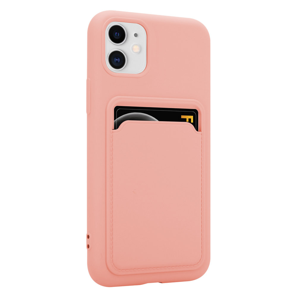 ShieldCase® ShieldCase iPhone 11 Silikonhülle mit Kartenfach (Rosa)