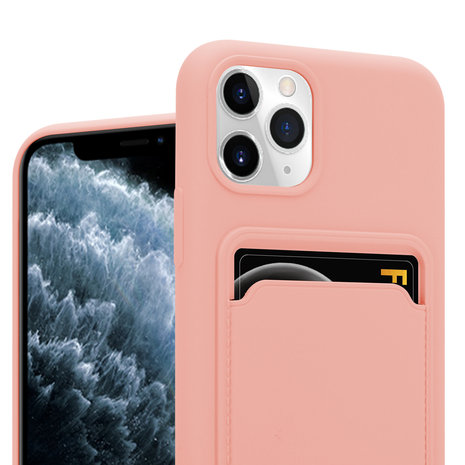 ShieldCase® ShieldCase iPhone 11 Pro Silikonhülle mit Kartenfach (Rosa) ShieldCase® ShieldCase iPhone 11 Pro Silikonhülle mit Kartenfach (Rosa)