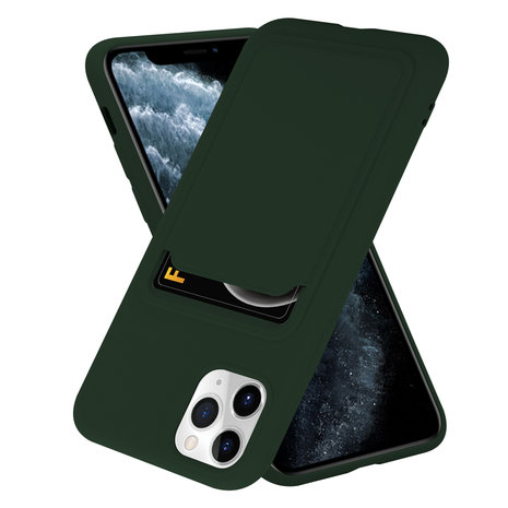 ShieldCase® ShieldCase iPhone 11 Pro Max Silikonhülle mit Kartenfach (Dunkelgrün) ShieldCase® ShieldCase iPhone 11 Pro Max Silikonhülle mit Kartenfach (Dunkelgrün)