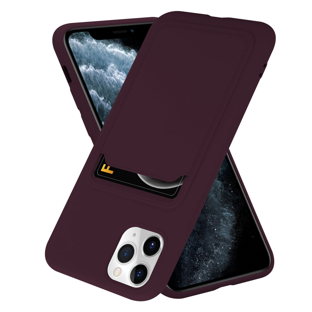 ShieldCase® ShieldCase iPhone 11 Pro Max Silikonhülle mit Kartenfach (Aubergine) ShieldCase® ShieldCase iPhone 11 Pro Max Silikonhülle mit Kartenfach (Aubergine)