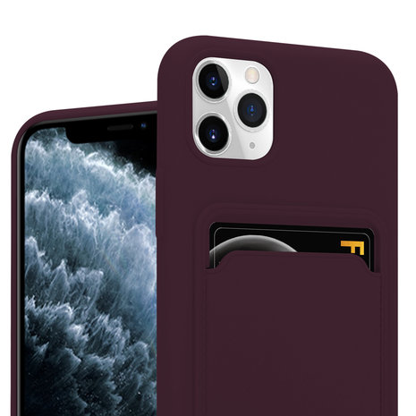 ShieldCase® ShieldCase iPhone 11 Pro Max Silikonhülle mit Kartenfach (Aubergine) ShieldCase® ShieldCase iPhone 11 Pro Max Silikonhülle mit Kartenfach (Aubergine)