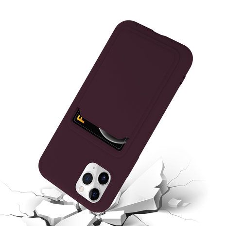ShieldCase® ShieldCase iPhone 11 Pro Max Silikonhülle mit Kartenfach (Aubergine) ShieldCase® ShieldCase iPhone 11 Pro Max Silikonhülle mit Kartenfach (Aubergine)