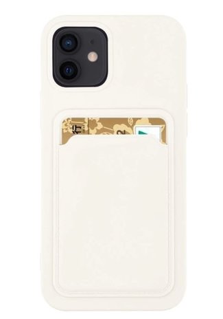 ShieldCase® ShieldCase iPhone 12 Silikonhülle mit Kartenfach (Weiß) ShieldCase® ShieldCase iPhone 12 Silikonhülle mit Kartenfach (Weiß)