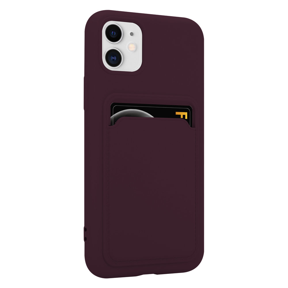 ShieldCase® ShieldCase iPhone 12 Silikonhülle mit Kartenfach (Aubergine) ShieldCase® ShieldCase iPhone 12 Silikonhülle mit Kartenfach (Aubergine)