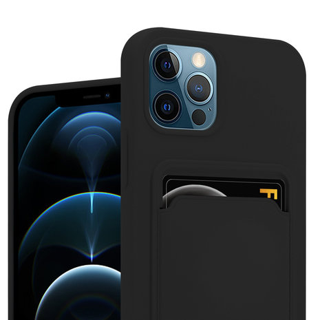 ShieldCase® ShieldCase iPhone 12 Pro Silikonhülle mit Kartenfach (Schwarz) ShieldCase® ShieldCase iPhone 12 Pro Silikonhülle mit Kartenfach (Schwarz)