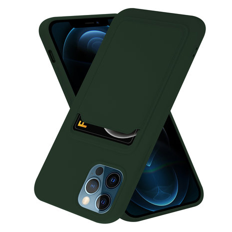 ShieldCase® ShieldCase iPhone 12 Pro Silikonhülle mit Kartenfach (Dunkelgrün) ShieldCase® ShieldCase iPhone 12 Pro Silikonhülle mit Kartenfach (Dunkelgrün)