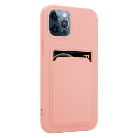 ShieldCase® ShieldCase iPhone 12 Pro Silikonhülle mit Kartenfach (Rosa) ShieldCase® ShieldCase iPhone 12 Pro Silikonhülle mit Kartenfach (Rosa)