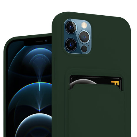 ShieldCase® ShieldCase iPhone 12 Pro Max Silikonhülle mit Kartenfach (Dunkelgrün) ShieldCase® ShieldCase iPhone 12 Pro Max Silikonhülle mit Kartenfach (Dunkelgrün)