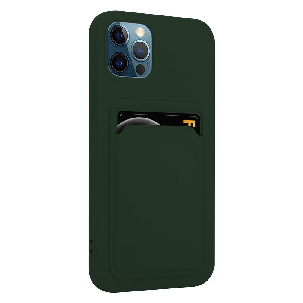 ShieldCase® ShieldCase iPhone 12 Pro Max Silikonhülle mit Kartenfach (Dunkelgrün) ShieldCase® ShieldCase iPhone 12 Pro Max Silikonhülle mit Kartenfach (Dunkelgrün)