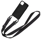 ShieldCase® ShieldCase iPhone 12 Silikonhülle mit Kordel (Schwarz)