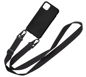 ShieldCase® iPhone 12 Pro Silikonhülle mit Band (Schwarz)