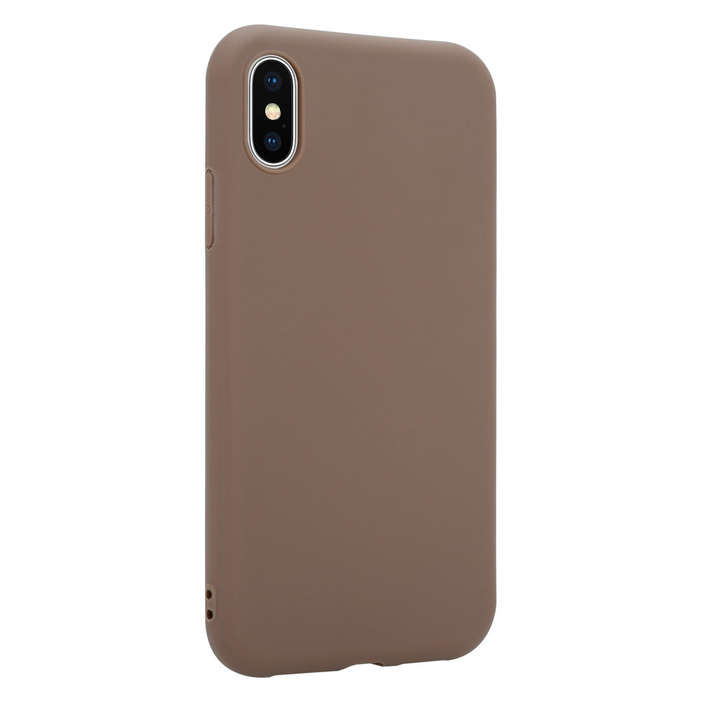 ShieldCase® ShieldCase Silikonhülle iPhone X / Xs (Hellbraun)