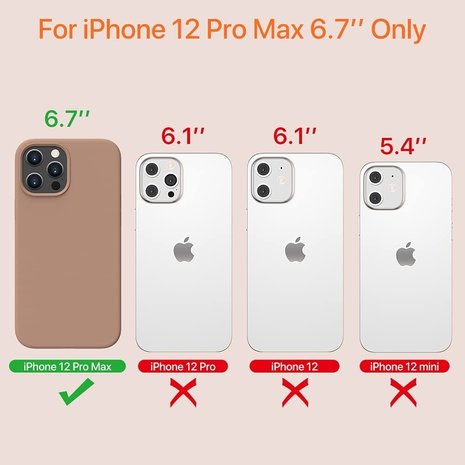 ShieldCase® ShieldCase Silikonhülle iPhone 12 Pro Max (Hellbraun) ShieldCase® ShieldCase Silikonhülle iPhone 12 Pro Max (Hellbraun)