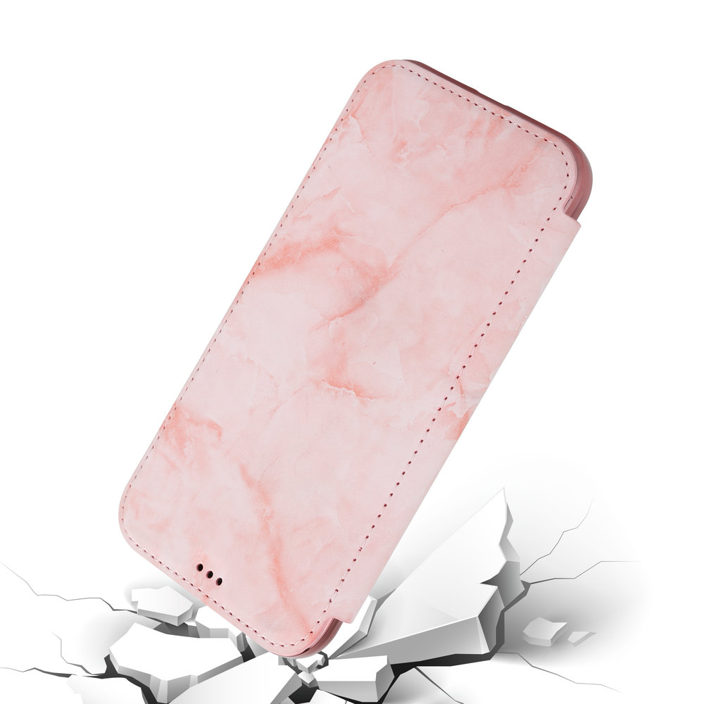 ShieldCase® ShieldCase Marble Roségold iPhone 12 Pro Wallet Flip Case