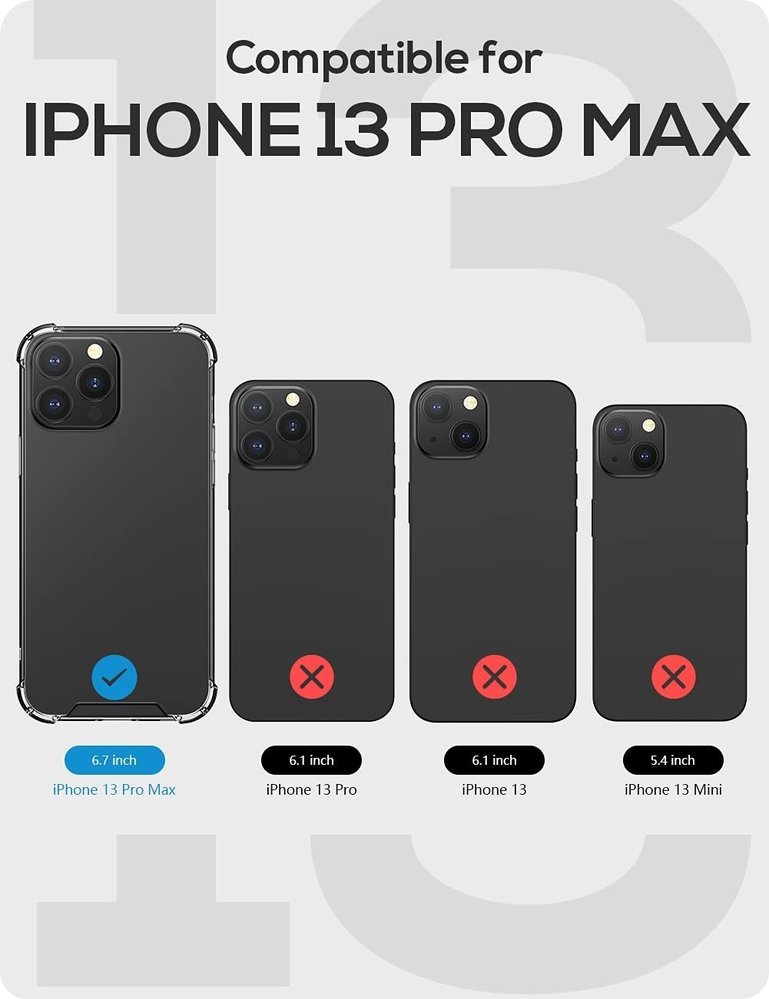 ShieldCase® ShieldCase Shock Case iPhone 13 Pro Max (Transparent) ShieldCase® ShieldCase Shock Case iPhone 13 Pro Max (Transparent)